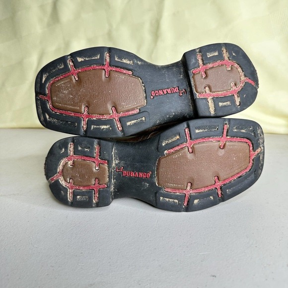 Lil' Durango Saddle Camo Square Toe Western Cowboy Boots Kids Size 8 - Picture 10 of 10